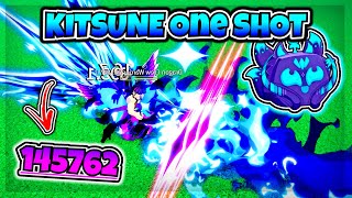 Kitsune ONE SHOT Combos Are INSANE  Blox Fruits Update 21  Easy One Shot Combos [upl. by Notffilc705]