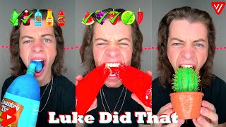 2 HOUR Spiciest Compilation Luke Did That Shorts  Spicy Food Tiktok Compilation [upl. by Aivad]