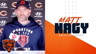 Matt Nagy on the players ‘They deserve to have the feeling to win’  Chicago Bears [upl. by Niltak]