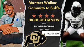 Mantrez Walker Commits to Colorado Buffaloes I Coach Prime lands 4Star LB with great instincts [upl. by Anhavas]