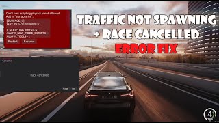 How to fix Scripting physics cars not spawning race cancelled error  Assetto corsa 2Real traffic [upl. by Jem748]