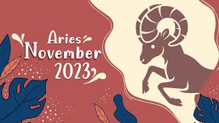 Aries November 2023 Horoscope  Monthly Horoscope [upl. by Peonir]