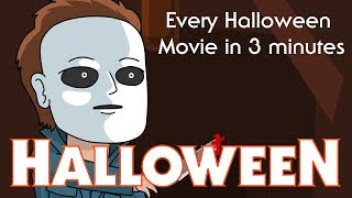 Every Halloween Movie in 3 Minutes  Animated Summary [upl. by Fredia382]