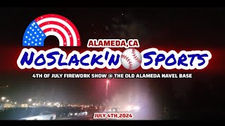 4th Of July Firework Show  The Old Alameda Navel Base [upl. by Alcinia]