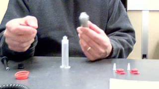 Transfer Solder Paste Syringe To Syringe Via The Luer Video [upl. by Leschen862]