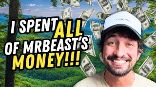 I Survived MrBeasts Wilderness Challenge and SPENT All His Money [upl. by Narcho490]