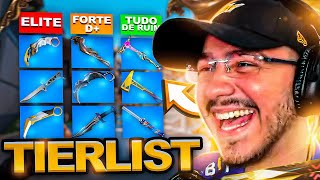 Escolhendo as MELHORES e PIORES FACAS do VALORANT  TIER LIST [upl. by Hancock656]