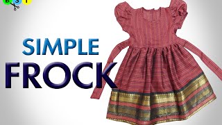 Simple Frock  Baby Frock  Cutting and Stitching  BST [upl. by Lanford]