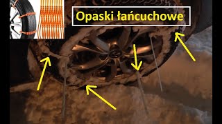 Opaski łańcuchowe na koła  Test  Czy są coś warte  Łańcuchy na oponę  Tire chains [upl. by Dannica]