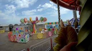 Great Yarmouth Pleasure Beach  Gallopers Fred Savage 3Abreast Galloper onride [upl. by Adekam581]