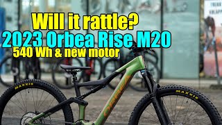 Checking out the 2023 Orbea Rise M20 with the new EP8 RS motor and 540Wh battery  ETube app [upl. by Ylellan]