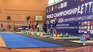 IUKL WORLD CHAMPIONSHIPS 2024 PATTY BALCZAK JUDI DE MURO 8KG D JERK [upl. by Hussey]