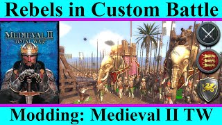 Unlocking The Rebels Saxons and Normans in Custom Battle  Medieval II TW How to Game Guides [upl. by Werda]