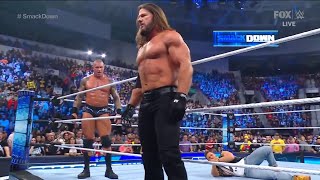 AJ STYLES RETURNS  Attacks ROMAN Reigns and TURNS HEEL AJ Styles Attacks LA Knight  SmackDown [upl. by Eenot]