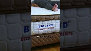 TIDUR NYAMAN DI BIGLAND BIGPOCKET springbedbigland kasur kasurkesehatan [upl. by Anaujit]