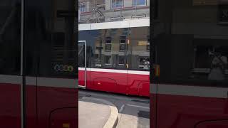 Wien Österreich 13 Bezirk der rote Straßenbahn driving tram austria vienna [upl. by Niroht318]