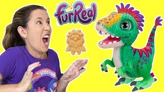 NEW Furreal Munchin Rex Baby Dinosaur Toy Review [upl. by Oiratnom457]