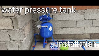 installation of water booster pumppressure tank [upl. by Flossy480]