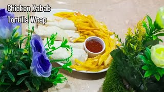 Chicken Kabab Tortilla Wrap food pakistanifood tortilla [upl. by Nnazus541]