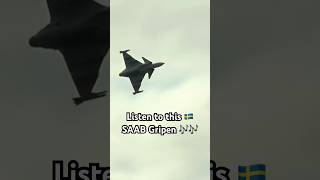 🇸🇪 SAAB Gripen Jet Whine Sound trendingshorts aviation military [upl. by Esilehc]