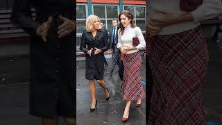 DONT TOUCH ME What happened at the meeting between Queen Camilla and Brigitte Macron [upl. by Arbed799]