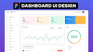 Dashboard UI Design in Figma Detailed guide on how to design a dashboard UI from scratch [upl. by Eiramanitsirhc]