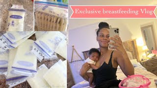 DAYTIME VLOG OF 6 WEEK OLD NEWBORN BABY  EXCLUSIVE BREASTFEEDING SCHEDULE REAL amp RAW MOM OF 3 [upl. by Ninazan]