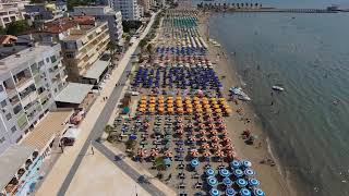 Durres Beach Promenade along Adriatic Hotel September 2024 [upl. by Mady]