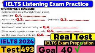 IELTS Listening Practice Test 2024 with Answers Real Exam  493 [upl. by Aztinay]