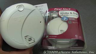 First Alert Kitchen Smoke and Fire Alarm explanation and unboxing video for SA710CN [upl. by Arten]