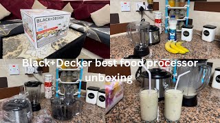 BlackDecker food processor FX825B5 unboxing reviewdemo healthy banana shake​⁠ [upl. by Sedgewinn]