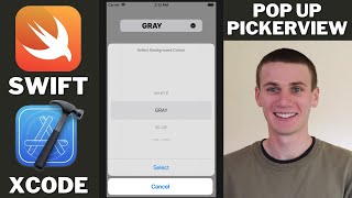 Pop Up Picker View Swift Xcode Tutorial  UIPickerView inside Alert Dialog [upl. by Aihsetan479]