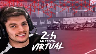 Max Verstappen 24 Hours of Le Mans Virtual Race Start [upl. by Enairda]