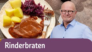 Rinderbraten im Schnellkochtopf 🍲  REWE Deine Küche [upl. by Mame765]