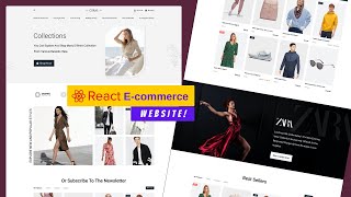 React JS Ecommerce Website using React JS and Tailwind CSS [upl. by Dib459]