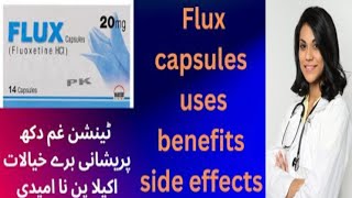 Flux capsule Fluoxetine 20 mg uses in Urdu Hindi  depression tension anxiety [upl. by Launam896]