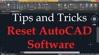 RESET AUTOCAD TO DEFAULTS [upl. by Eislel]