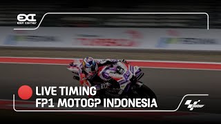 🔴LIVE TIMING FREE PRACTICE 1 MOTOGP INDONESIA 2024 [upl. by Rahel502]