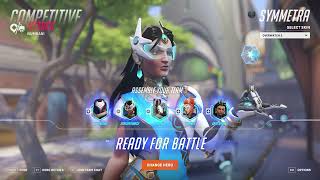 Overwatch2 Competitive load  symmetra gameplay  no commentary [upl. by Frendel309]