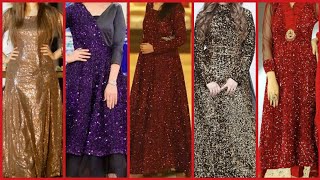 latest shimmer sequins  glitter dress designs sequence dress designssequins gown designs [upl. by Amby]