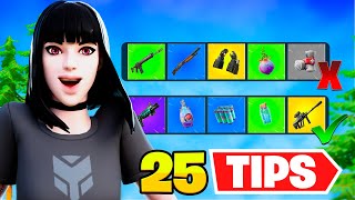 Los 25 tips que NECESITAS SABER para Mejorar en FORTNITE Ojalá supiera esto antes [upl. by Goddord]