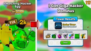 I Hatching Hacker Egg  Giga Hacker Dominus Pet amp Arm Wrestle Simulator Roblox 117 [upl. by Ursola312]