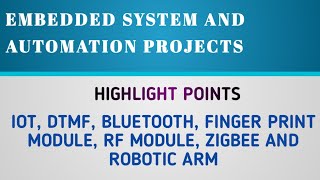 Embedded systems projects idea Embedded systems beginner  Embedded systems projects for final year [upl. by Nwadahs]