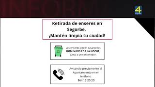 TVAltoPalancia noticia Se reanuda el servicio de ecoparque y el de recogida de enseres en Segorbe [upl. by Faustena]