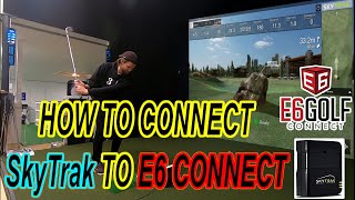 GUIDE How to CONNECT the Skytrak Golf Simulator to the E6 CONNECT simulator software with 3amp1 Golf [upl. by Aneeuq14]