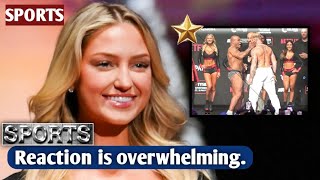 PaulTyson ring girl Sydney Thomas steals the fight spotlight on the social media [upl. by Apeed]