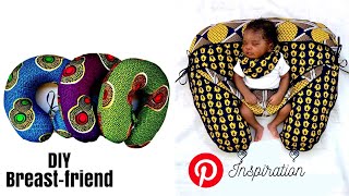 How to Sew A Nursing Pillow with Cover PoppyBreast friend NO PATTERN [upl. by Scandura]