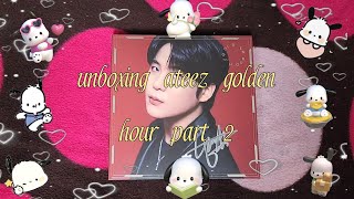 unboxing ateez golden hour part 2 ✶ hello82 exclusive digipack version [upl. by Kennard920]