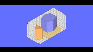 Proiezioni ortogonali gruppo di solidi n3 animazione [upl. by Aube]