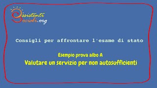 Valutare un servizio per non autosufficienti [upl. by Grigson]